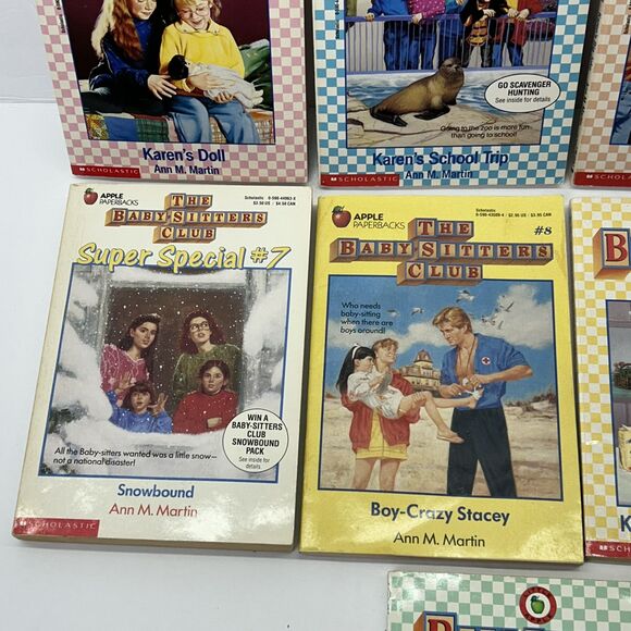 VTG Lot The Baby-Sitters Club Paperback Books 7, 8, 23, 24, 27, 74, 77, 93, 112 - Picture 5 of 11